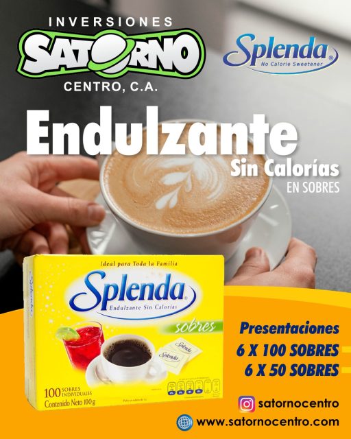 SPLENDA ENDULZANTE SIN CALORÍAS ☕️🥰
El endulzante SPLENDA en su presentación de 100 sobres es la elección perfecta para aquellos que buscan una opción conveniente y práctica para disfrutar de su dulzura favorita en cualquier momento y lugar.
Cada sobre de SPLENDA contiene la cantidad justa de endulzante, lo que lo hace ideal para llevar contigo a donde vayas, ya sea para endulzar tu café matutino, tu té de la tarde o cualquier otra bebida o postre que desees disfrutar.
SOMOS DISTRIBUIDORES 🙂👍
💼 CONTÁCTANOS
WhatsApp✨
📲 0414 442 4471
📩Correo: satornocentro@gmail.com
👇🏽👇🏾Síguenos 👇🏻👇🏿
⬇️ En CARABOBO ⬇️
🔸Instagram @satornocentro ✔️
🔸 Nuestra Etiqueta 👉 #satornocentro
⬇️ En CARACAS ⬇️
🔸Instagram @satornojc ✔️
#satorno
#Splenda
#SplendaalMayor