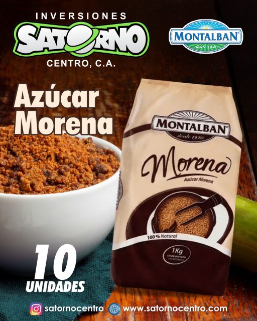 AZÚCAR MORENA MONTALBÁN AL MAYOR 📦🚛🥰
El Azúcar Morena Montalbán de 1 kg representa la tradición y el sabor auténtico del campo venezolano. Gracias a su proceso de refinación, conserva una fina capa de melaza natural que le otorga su característico color dorado y un aroma profundo con notas de caramelo.
Características Principales 👇
- Origen 100% Nacional: Producida con caña de azúcar seleccionada de las mejores tierras venezolanas.
- Sabor Intenso: Ideal para resaltar el gusto de postres tradicionales, café y repostería artesanal.
- Textura Granulada: Su granulometría uniforme permite una disolución perfecta en preparaciones frías y calientes.
- Calidad Certificada: Empaque de 1 kg diseñado para preservar la frescura y proteger el producto de la humedad.
Montalbán ofrece una alternativa más integral para quienes buscan un dulzor equilibrado y una textura robusta en su cocina diaria, manteniendo siempre los estándares de excelencia que definen a la marca en el mercado nacional.
DISPONIBLE en presentación de 10 unidades X 1 Kg ✔️
💼 CONTÁCTANOS
WhatsApp✨
📲 0414 442 4471
📩Correo: satornocentro@gmail.com
👇🏽👇🏾Síguenos 👇🏻👇🏿
⬇️ En CARABOBO ⬇️
🔸Instagram @satornocentro ✔️
🔸 Nuestra Etiqueta 👉 #satornocentro
⬇️ En CARACAS ⬇️
🔸Instagram @satornojc ✔️
#satorno
#AzucarMorena
#ProductosMontalbanalMayor
#ValenciaVenezuela