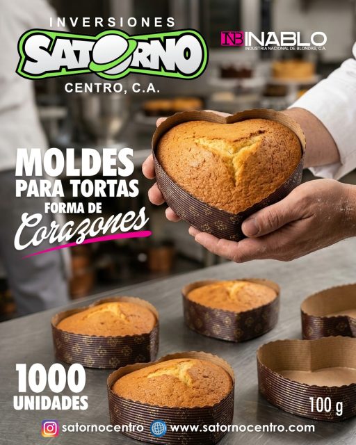 MOLDES PARA TORTAS EN FORMA DE CORAZONES ❤️ AL MAYOR ✅
En Satorno Centro somos distribuidores de moldes para torta en forma de corazones de la reconocida marca Inablo.
Destaca el aspecto de tus tortas al hornearlas en forma de corazones.
Los moldes de papel de Inablo son resistentes, especiales para horneo y uso diario en panaderías, pastelerías y reposterías.
Molde Corazones con capacidad de 100 gramos.
Pídelos al Mayor.
Disponibles en presentación de 100 unidades.
💼 CONTÁCTANOS
WhatsApp✨
📲 0414 442 4471
📩Correo: satornocentro@gmail.com
👇🏽👇🏾Síguenos 👇🏻👇🏿
⬇️ En CARABOBO ⬇️
🔸Instagram @satornocentro ✔️
🔸 Nuestra Etiqueta 👉 #satornocentro
⬇️ En CARACAS ⬇️
🔸Instagram @satornojc ✔️
#satorno
#moldesparatortas
#moldesparatortasalmayor
#ValenciaVenezuela
