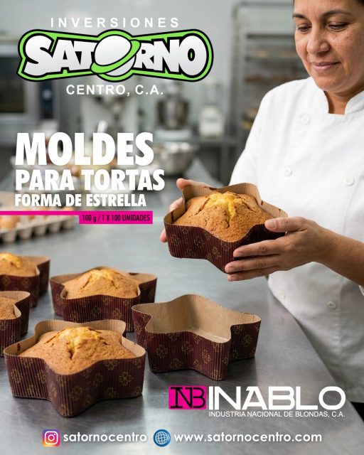 MOLDES PARA TORTAS DE ESTRELLA 💫 AL MAYOR ✅
En Satorno Centro somos distribuidores de moldes para torta en forma de estrella de la reconocida marca Inablo.
Destaca el aspecto de tus tortas al hornearlas en forma de estrella, especialmente para esta temporada navideña. Te ofrecemos moldes de papel resistente, especiales para horneo y uso diario en panaderías, pastelerías y reposterías.
Molde estrella con capacidad de 100 gramos.
Pídelos al Mayor.
Disponibles en presentación de 100 unidades.
💼 CONTÁCTANOS
WhatsApp✨
📲 0414 442 4471
📩Correo: satornocentro@gmail.com
👇🏽👇🏾Síguenos 👇🏻👇🏿
⬇️ En CARABOBO ⬇️
🔸Instagram @satornocentro ✔️
🔸 Nuestra Etiqueta 👉 #satornocentro
⬇️ En CARACAS ⬇️
🔸Instagram @satornojc ✔️
#satorno
#moldesparatortas
#moldesparatortasalmayor
#ValenciaVenezuela