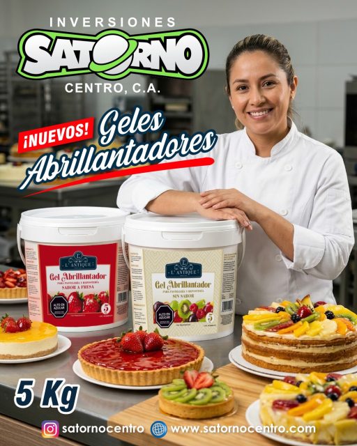 NUEVOS GELES ABRILLANTADORES DE LA MARCA L´ANTIQUE 🥰🎂💯
En Satorno Centro nos enorgullece presentar nuestra más reciente incorporación como distribuidores exclusivos: los nuevos Geles Abrillantadores para Pastelería y Repostería de L’ANTIQUE.
Los GELES ABRILLANTADORES DE L´ANTIQUE son de uso profesional, diseñados para optimizar tu flujo de trabajo, garantizando un acabado brillante, uniforme y una frescura excepcional en cada postre sin necesidad de mezclas previas.
Disponibles en presentaciones Neutro (Sin SaboR) y sabor Fresa. Los geles abrillantadores de L´ANTIQUE son el aliado estratégico que tu pastelería necesita para elevar la presentación y calidad de tus creaciones al siguiente nivel.
SOMOS DISTRIBUIDORES!!!
Disponibles en presentación de 5 Kg.
💼 CONTÁCTANOS
WhatsApp✨
📲 0414 442 4471
📩Correo: satornocentro@gmail.com
👇🏽👇🏾Síguenos 👇🏻👇🏿
⬇️ En CARABOBO ⬇️
🔸Instagram @satornocentro ✔️
🔸 Nuestra Etiqueta 👉 #satornocentro
⬇️ En CARACAS ⬇️
🔸Instagram @satornojc ✔️
#satorno
#lantiqueve
#geldebrilloalmayor
#ValenciaVenezuela