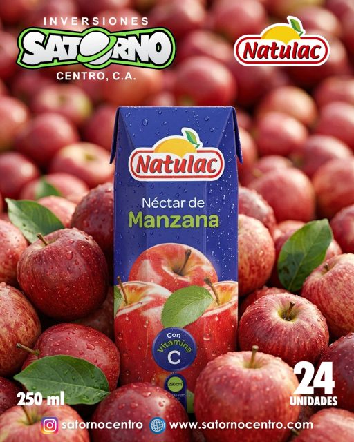 NÉCTAR DE MANZANA NATULAC 250 ML 👉🏻 AL MAYOR 💯✅

Exquisito NÉCTAR DE MANZANA envasado en UHT de 250 ml y con la calidad que caracteriza a la prestigiosa marca @natulacoficial 🍎 

Producto de fácil comercialización en Abastos, Minimarkets, Bodegones, Farmacias, Supermercados, Licorerías o Frigoríficos con rápido retorno de inversión 🏆🥇

🍎 DISPONIBLE en presentación de 24 unidades X 250 ml

SOMOS DISTRIBUIDORES 📦🚚

💼 CONTÁCTANOS

WhatsApp✨
📲 0414 442 4471

📩Correo: satornocentro@gmail.com

👇🏽👇🏾Síguenos 👇🏻👇🏿

⬇️ En CARABOBO ⬇️
🔸Instagram @satornocentro ✔️
🔸 Nuestra Etiqueta 👉 #satornocentro

⬇️ En CARACAS ⬇️
🔸Instagram @satornojc ✔️

#satorno
#productosnatulac
#jugosnatulacalmayor
#valenciavenezuela