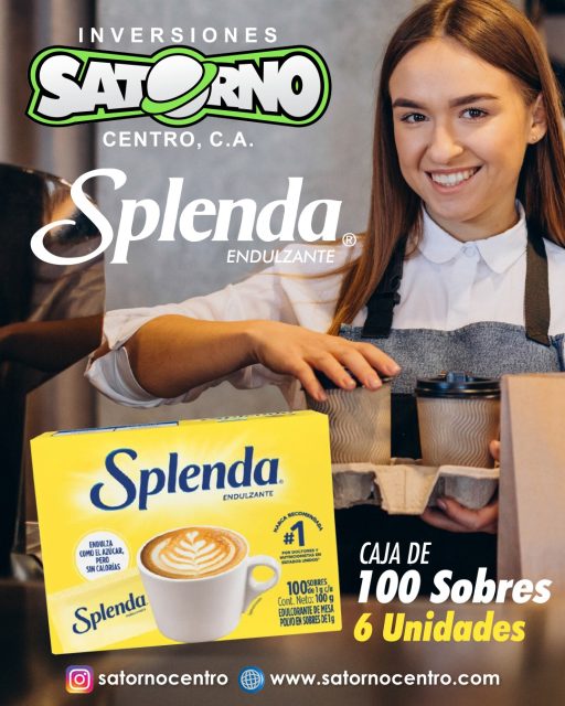 SPLENDA ENDULZANTE AL MAYOR ☕😍📦

Splenda se ha consolidado como un aliado estratégico para el sector del food service, permitiendo a panaderías, cafeterías y restaurantes ofrecer opciones bajas en calorías sin comprometer el sabor ni la calidad.

Gracias a su ingrediente principal, la sucralosa, soporta altas temperaturas sin perder su dulzura ni dejar un retrogusto amargo, lo que facilita su uso en el horneado de panes, pasteles y repostería general.

En la atención diaria al cliente, su rápida solubilidad en bebidas frías o calientes y su presentación en sobres individuales garantizan practicidad, higiene y un control exacto de porciones.

Integrar Splenda en la oferta gastronómica permite a los establecimientos responder de manera eficiente a la creciente demanda de clientes con diabetes o que buscan cuidar su ingesta calórica, fortaleciendo la fidelización mediante una propuesta inclusiva, profesional y moderna. 

- Presentación de 25, 50y 100 sobres de 1 g c/u. 

¡Haz tu pedido ahora! 📦👇
SOMOS DISTRIBUIDORES 🙂👍

💼 CONTÁCTANOS

WhatsApp✨
📲 0414 442 4471

📩Correo: satornocentro@gmail.com

👇🏽👇🏾 Síguenos 👇🏻👇🏿

⬇️ En CARABOBO ⬇️
🔸Instagram @satornocentro ✔️
🔸 Nuestra Etiqueta 👉 #satornocentro

⬇️ En CARACAS ⬇️
🔸Instagram @satornojc ✔️

#satorno
#SplendaSteviaalmayor
#DistribuidordeSplendaStevia
#ValenciaVenezuela