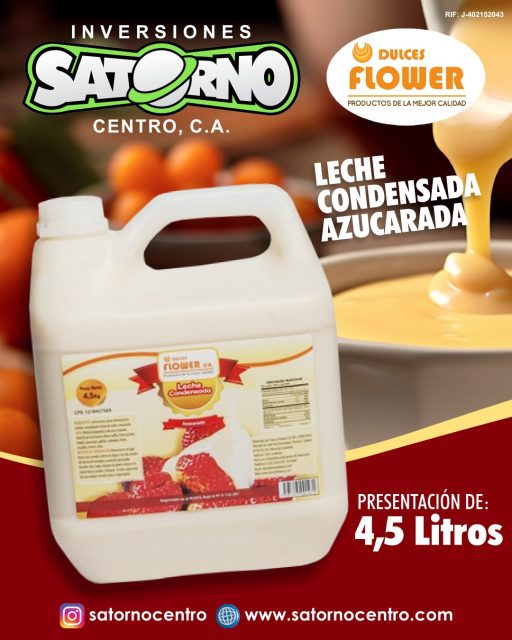 LECHE CONDENSADA DULCES FLOWER 👨🍳 AL MAYOR ✨️
Contar con la leche condensada DULCES FLOWER facilita la elaboración de rellenos, coberturas y masas, aportando riqueza y consistencia sin necesidad de preparaciones complejas.
Su larga vida útil reduce el desperdicio y permite trabajar con mayor eficiencia. Además, mejora la conservación de productos horneados, manteniéndolos más tiernos por más tiempo.
Usarla profesionalmente asegura calidad, uniformidad y ahorro de tiempo en la producción diaria.
SOMOS DISTRIBUIDORES 🙂👍
INVERSIONES SATORNO CENTRO, C.A.
RIF: J-402152043
💼 CONTÁCTANOS
WhatsApp✨
📲 0414 442 4471 ✅
📩Correo: satornocentro@gmail.com
👇🏽👇🏾Síguenos 👇🏻👇🏿
⬇️ En CARABOBO ⬇️
🔸Instagram @satornocentro ✔️
🔸 Nuestra Etiqueta 👉 #satornocentro
⬇️ En CARACAS ⬇️
🔸Instagram @satornojc ✔️
#satorno
#LecheCondensada
#LecheCondensadaalMayor
#ValenciaVenezuela