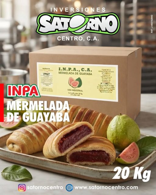 MERMELADA DE GUAYABA INPA 🥐 AL MAYOR 📦
La MERMELADA DE GUAYABA INPA te brinda rellenos deliciosos, cremosos y consistentes que soportan temperaturas de horneo 👩🏻🍳🥐🍞
Producto ideal para uso profesional e industrial en Panaderías, Pastelerías, Reposterías, Galleterías, Fábricas de alimentos y Restaurantes 🙋🏻♂️👍🏻
DISPONIBLE en presentación de 20 Kg 📦📦🚚
¡Haz tu pedido ahora! 📦👇
SOMOS DISTRIBUIDORES 🙂👍
INVERSIONES SATORNO CENTRO, C.A.
RIF: J-402152043
💼 CONTÁCTANOS
WhatsApp✨
📲 0414 442 4471
📩Correo: satornocentro@gmail.com
👇🏽👇🏾 Síguenos 👇🏻👇🏿
⬇️ En CARABOBO ⬇️
🔸Instagram @satornocentro ✔️
🔸 Nuestra Etiqueta 👉 #satornocentro
⬇️ En CARACAS ⬇️
🔸Instagram @satornojc ✔️
#satorno
#MermeladadeGuayaba
#MermeladadeGuayabaalmayor
#ValenciaVenezuela